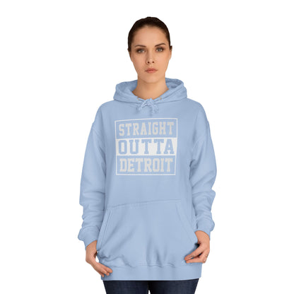 Straight outta Detroit Unisex College Hoodie