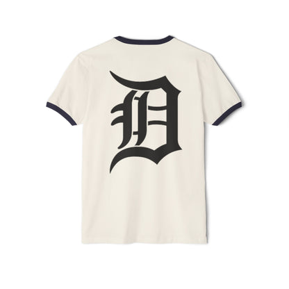 Detroit Tigers Logo Vintage / old school Unisex Cotton Ringer T-Shirt