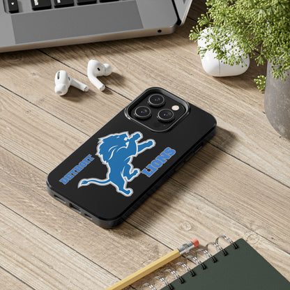 Detroit Lions iPhone Tough Phone Case, Football Fan Gift, Sports Phone Cover,