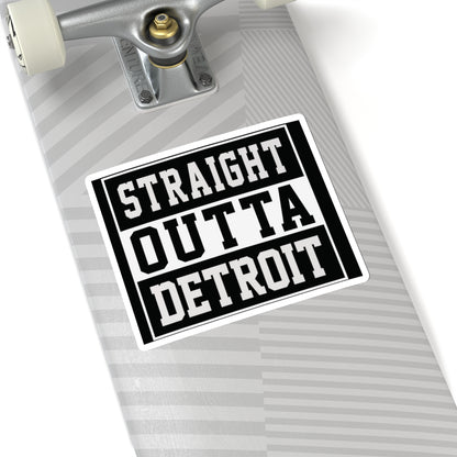 Detroit Kiss-Cut Stickers, Straight Outta Motown Decals, Various Sizes