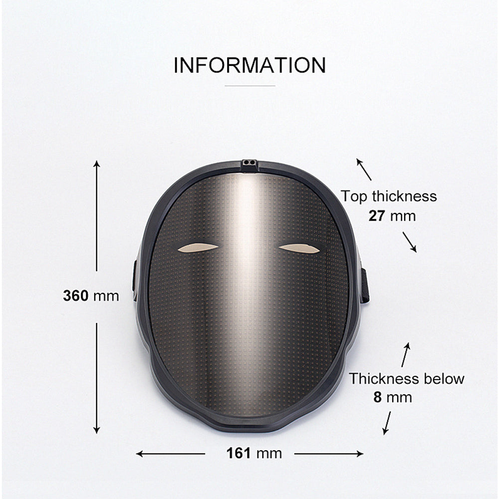 LED Face Transforming Luminous Face Mask for Parties- Battery Powered/USB Rechargeable_11