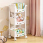 Storage Trolley Toy Rack Bookshelf Organizer Closet Snack_4