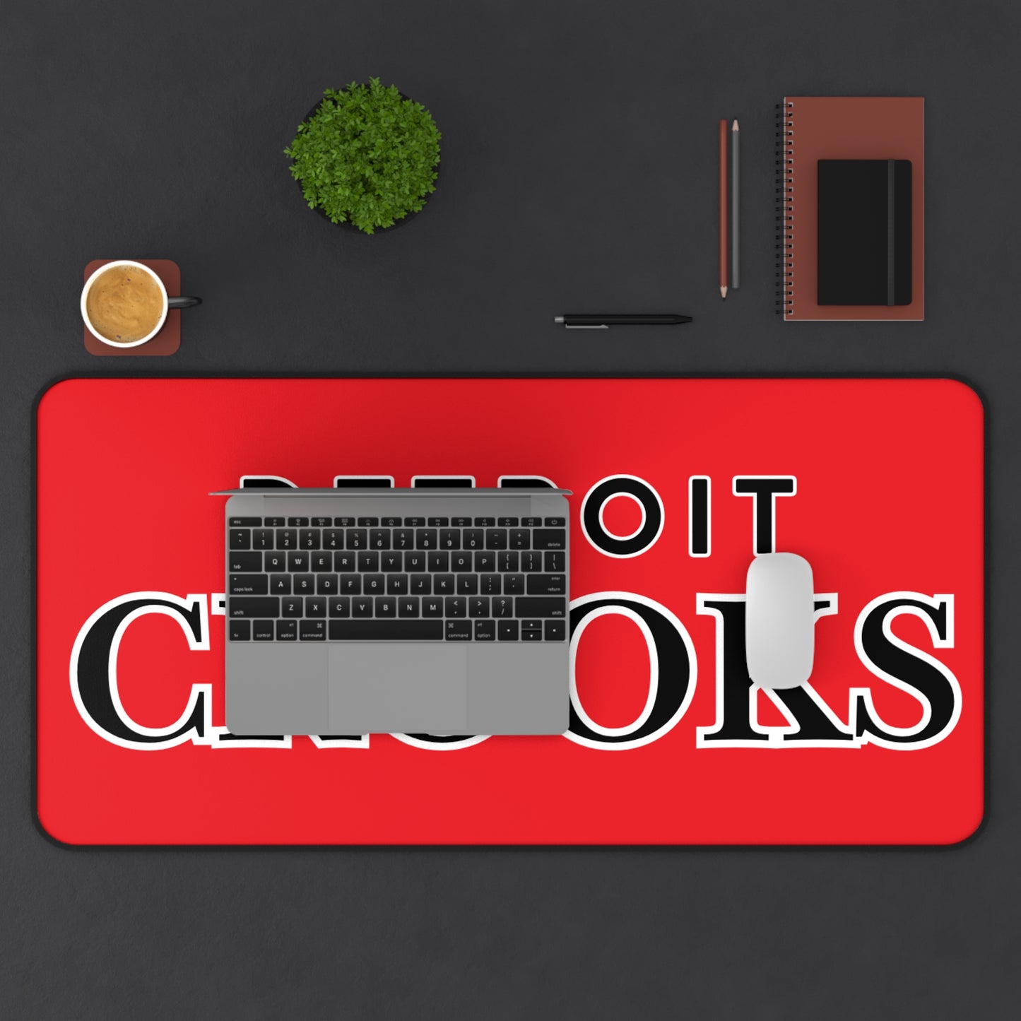 Detroit Crooks Design Desk Mat - Unique Gaming Mouse Pad, Cool Desk Accessory,