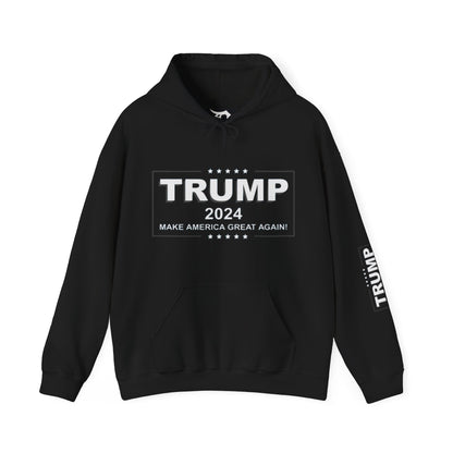 Trump 2024 President Logo Hoodie Sweatshirt, Political Gift, Conservative