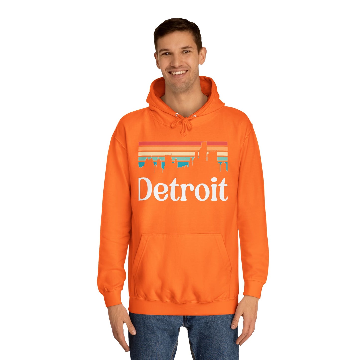 Detroit City Unisex College Hoodie Detroit Michigan hoodie