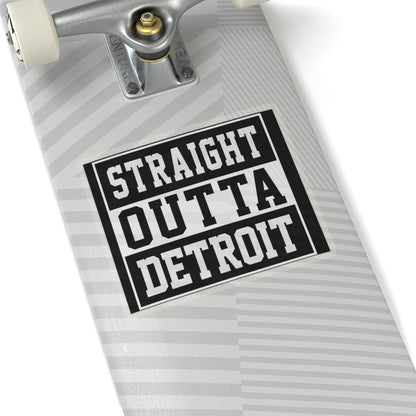 Detroit Kiss-Cut Stickers, Straight Outta Motown Decals, Various Sizes