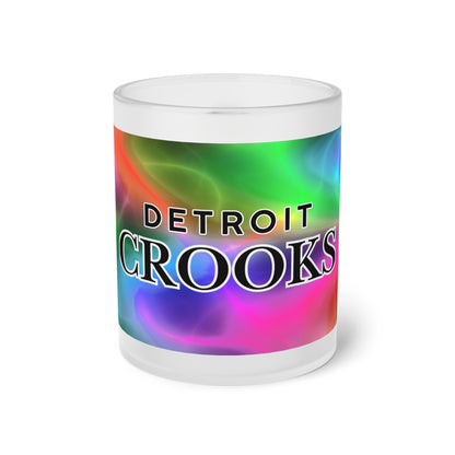 Frosted Glass Mug Detroit Crooks