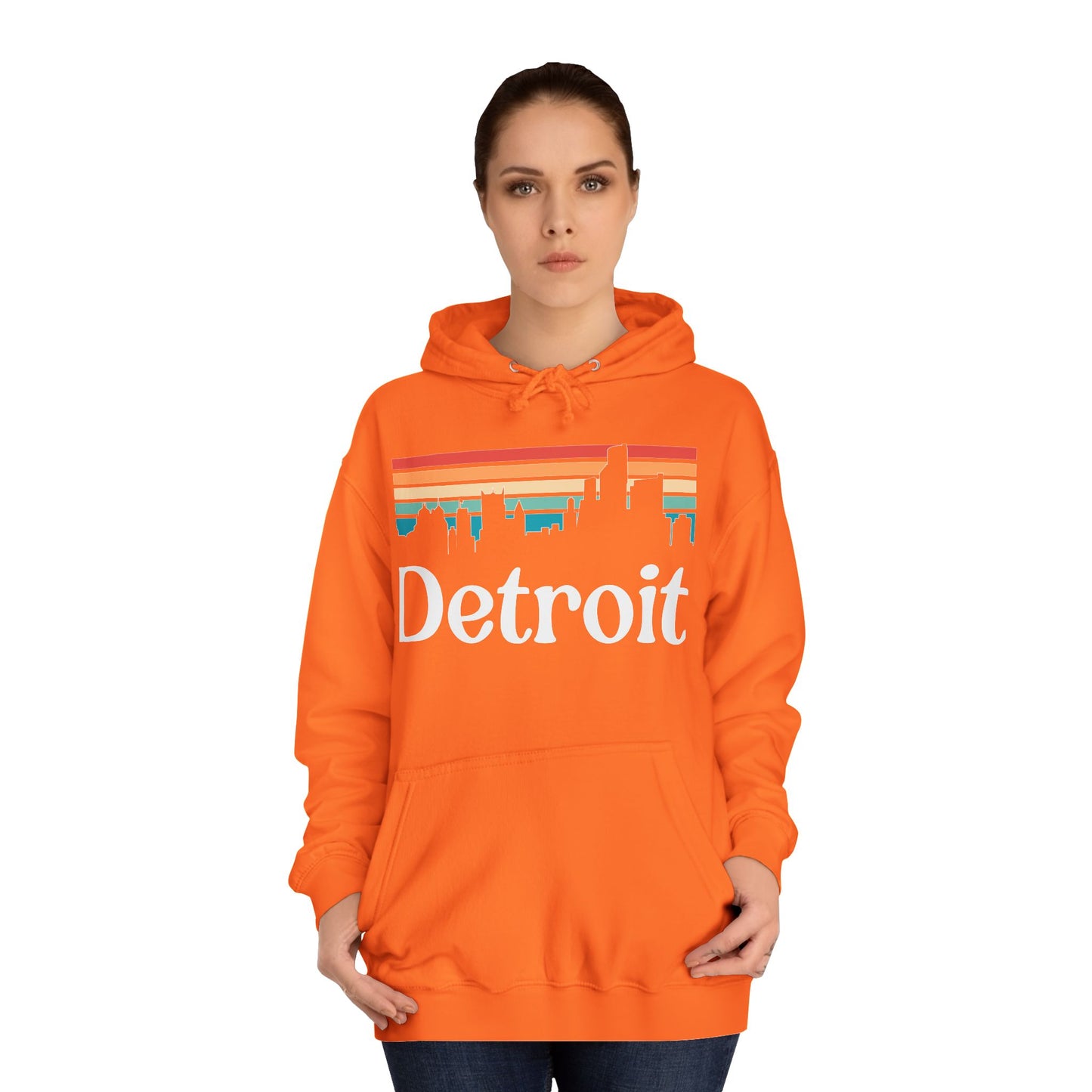 Detroit City Unisex College Hoodie Detroit Michigan hoodie