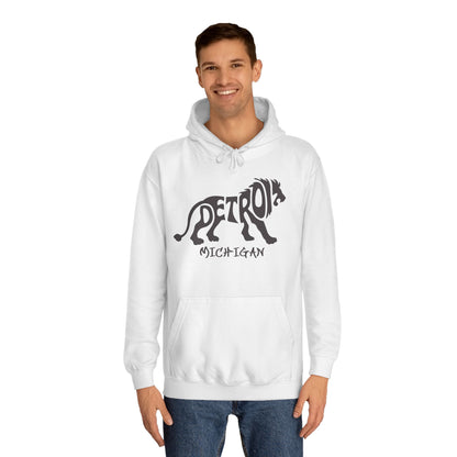 Detroit Lions Vintage Logo NFL Unisex College Hoodie 2 prints