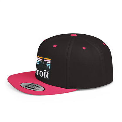 Detroit Skyline Flat Bill Snapback