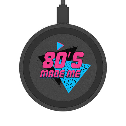 Wireless Charger Pad, 80s Made Me Logo Retro Design - Vintage Charging Mat,