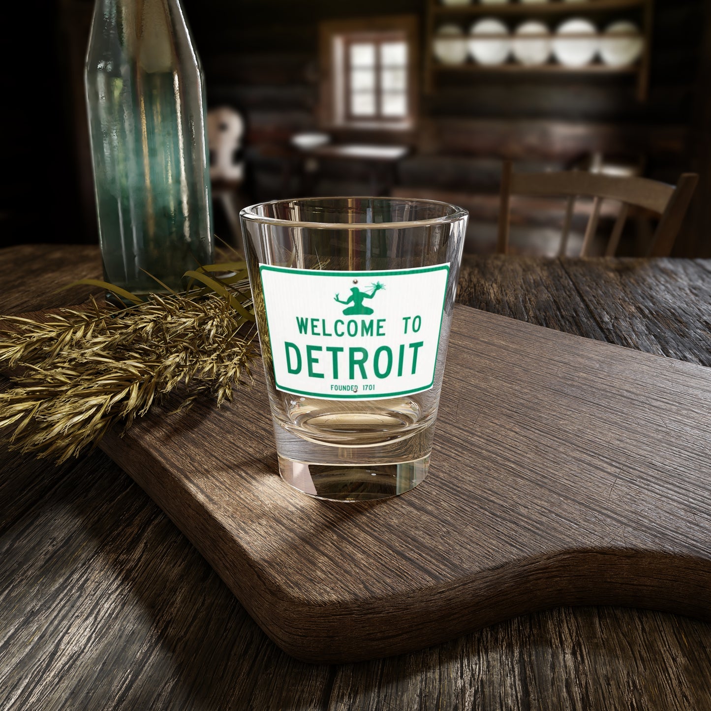 Welcome to Detroit Shot Glass, 1.5oz