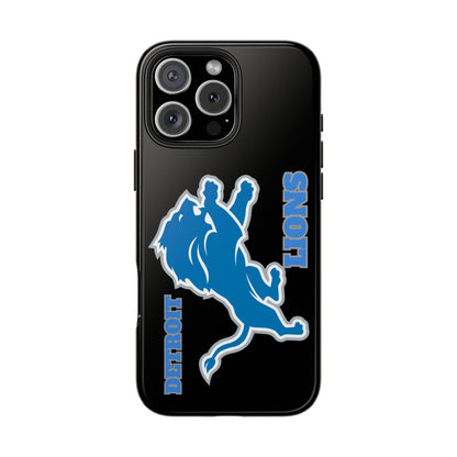 Detroit Lions iPhone Tough Phone Case, Football Fan Gift, Sports Phone Cover,