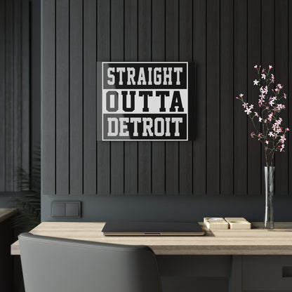 Acrylic Print - Straight Outta Detroit Wall Art Decor Acrylic Print -