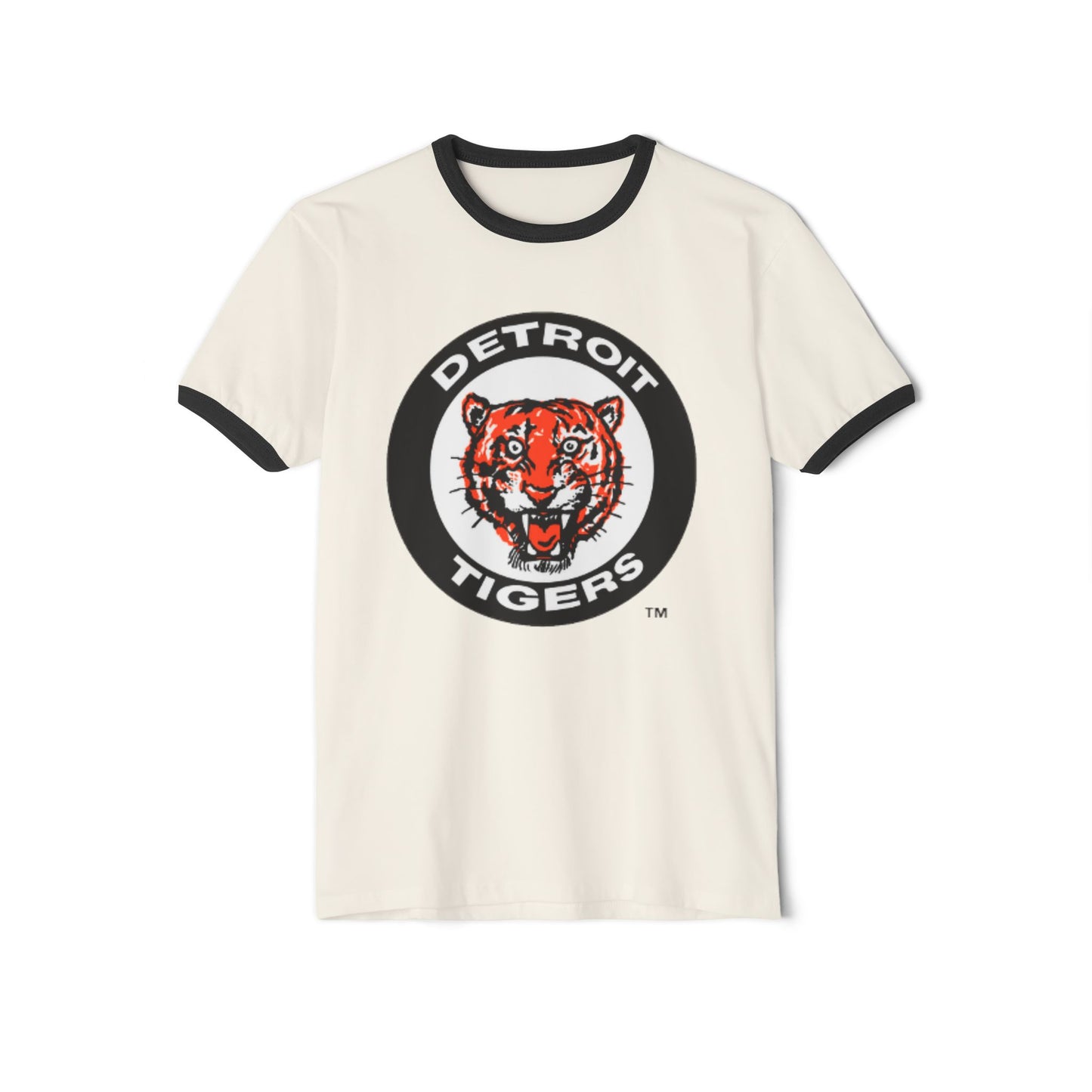 Detroit Tigers Logo Vintage / old school Unisex Cotton Ringer T-Shirt