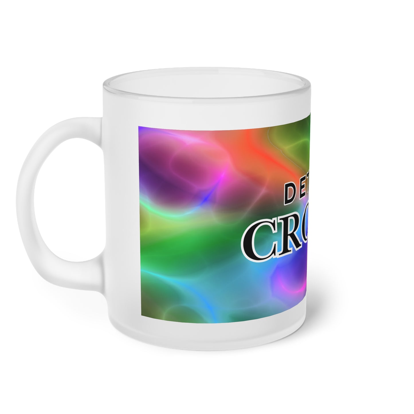 Frosted Glass Mug Detroit Crooks