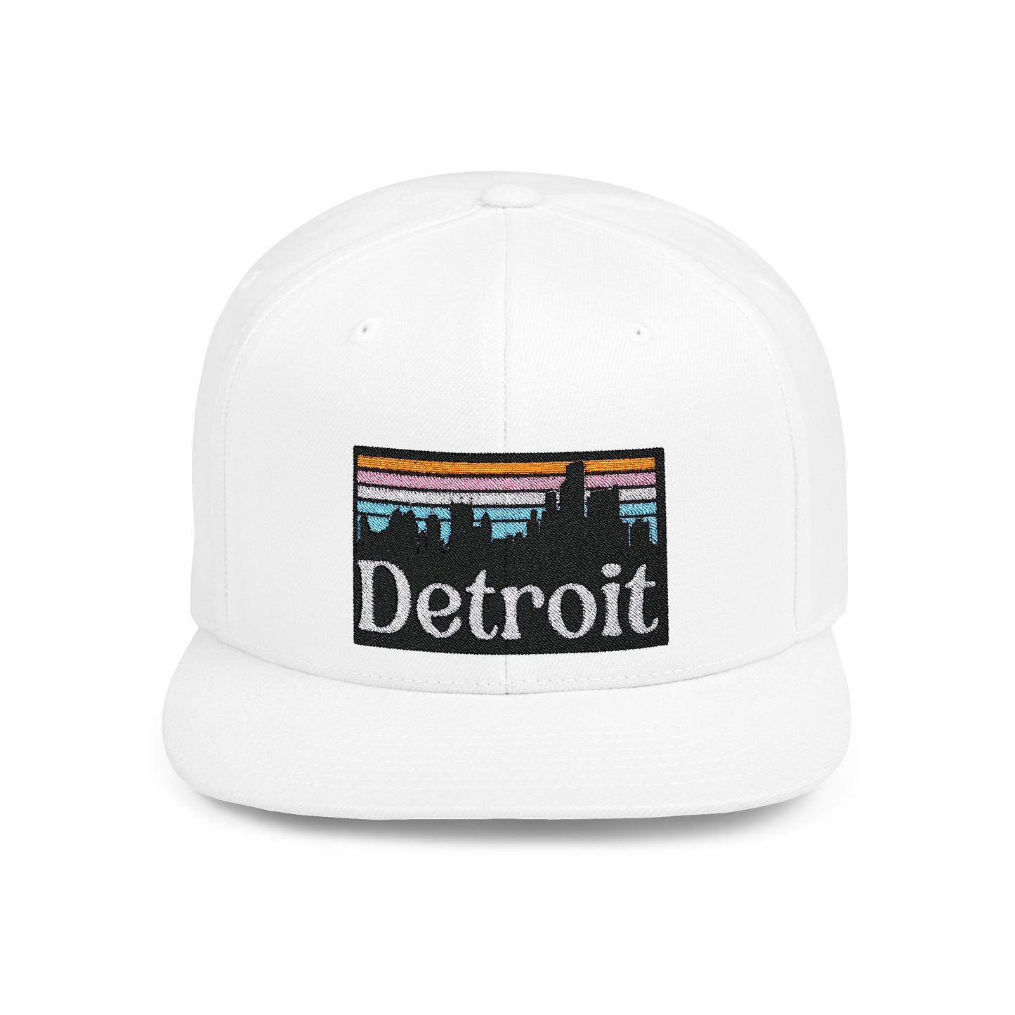 Detroit Skyline Flat Bill Snapback