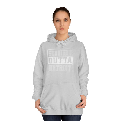 Straight outta Detroit Unisex College Hoodie