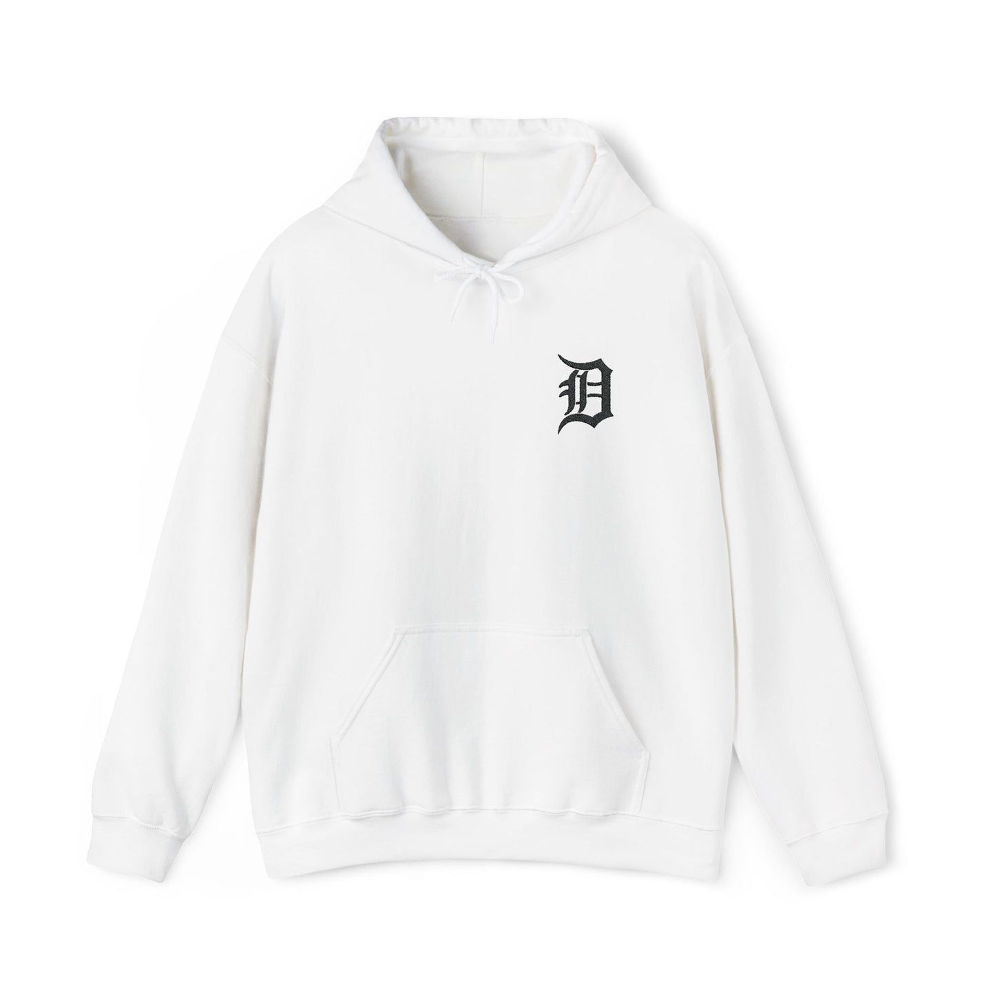 Detroit D Stitched Hoodie Embroidered