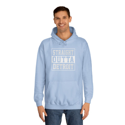 Straight outta Detroit Unisex College Hoodie