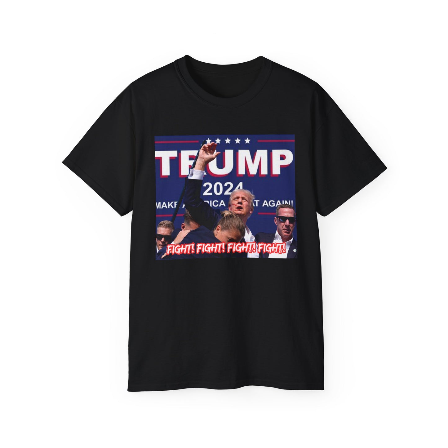 Trump Fight Fight Fight 2024 Unisex Ultra Cotton Tee