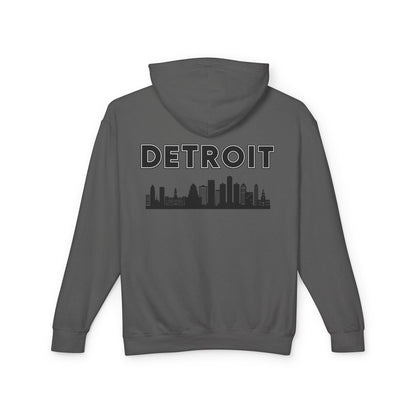 Detroit Style Lightweight Hoodie, Motor City Fashion Sweatshirt, Michigan Urban