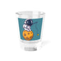 Space man fishing from the moon  Shot Glass, 1.5oz