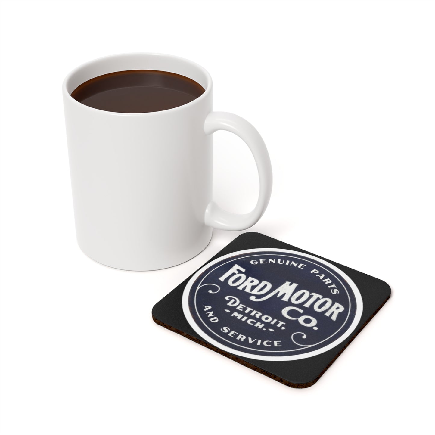 Ford Motor Company Cork Back Coaster