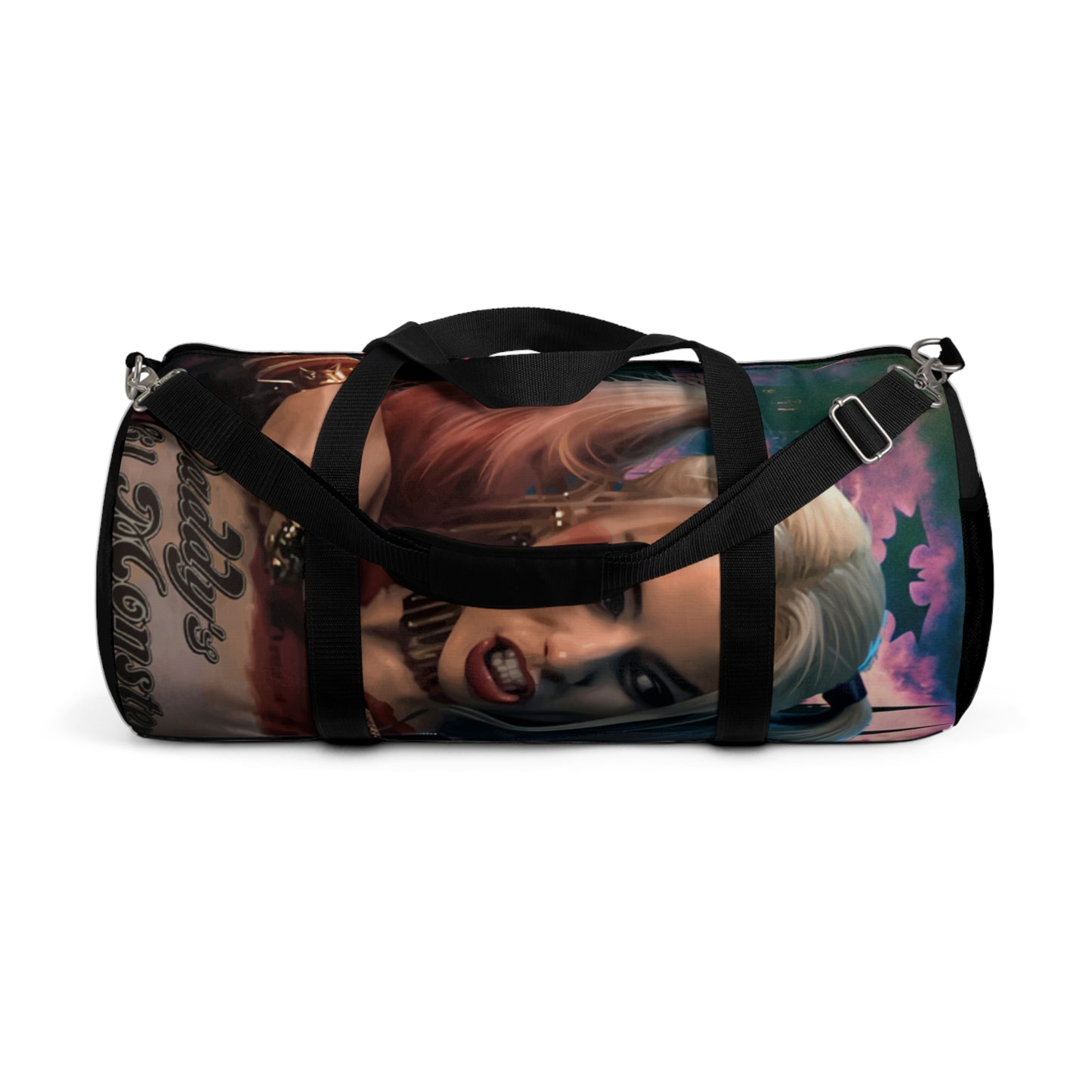 Harley Quinn Duffel Bag, Gym Bag, Workout Bag, Travel Bag, Fan Art Duffel, Comic