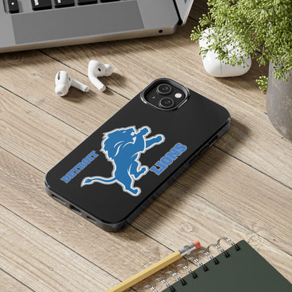 Detroit Lions iPhone Tough Phone Case, Football Fan Gift, Sports Phone Cover,