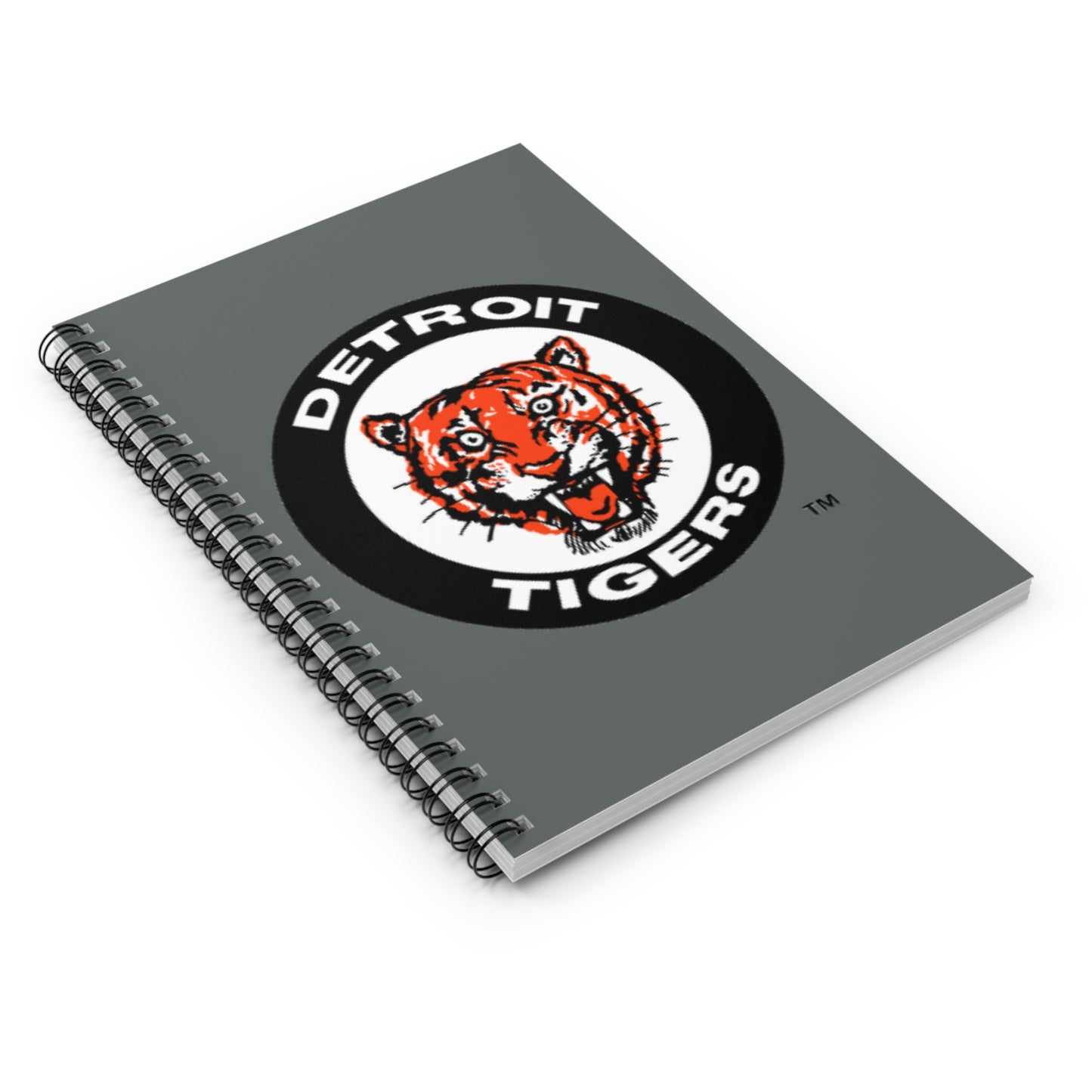 Vintage Detroit Tigers Logo Spiral Notebook - Ruled Line