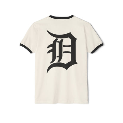 Detroit Tigers Logo Vintage / old school Unisex Cotton Ringer T-Shirt