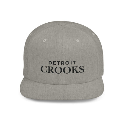 Flat Bill Snapback Detroit Crooks Brand