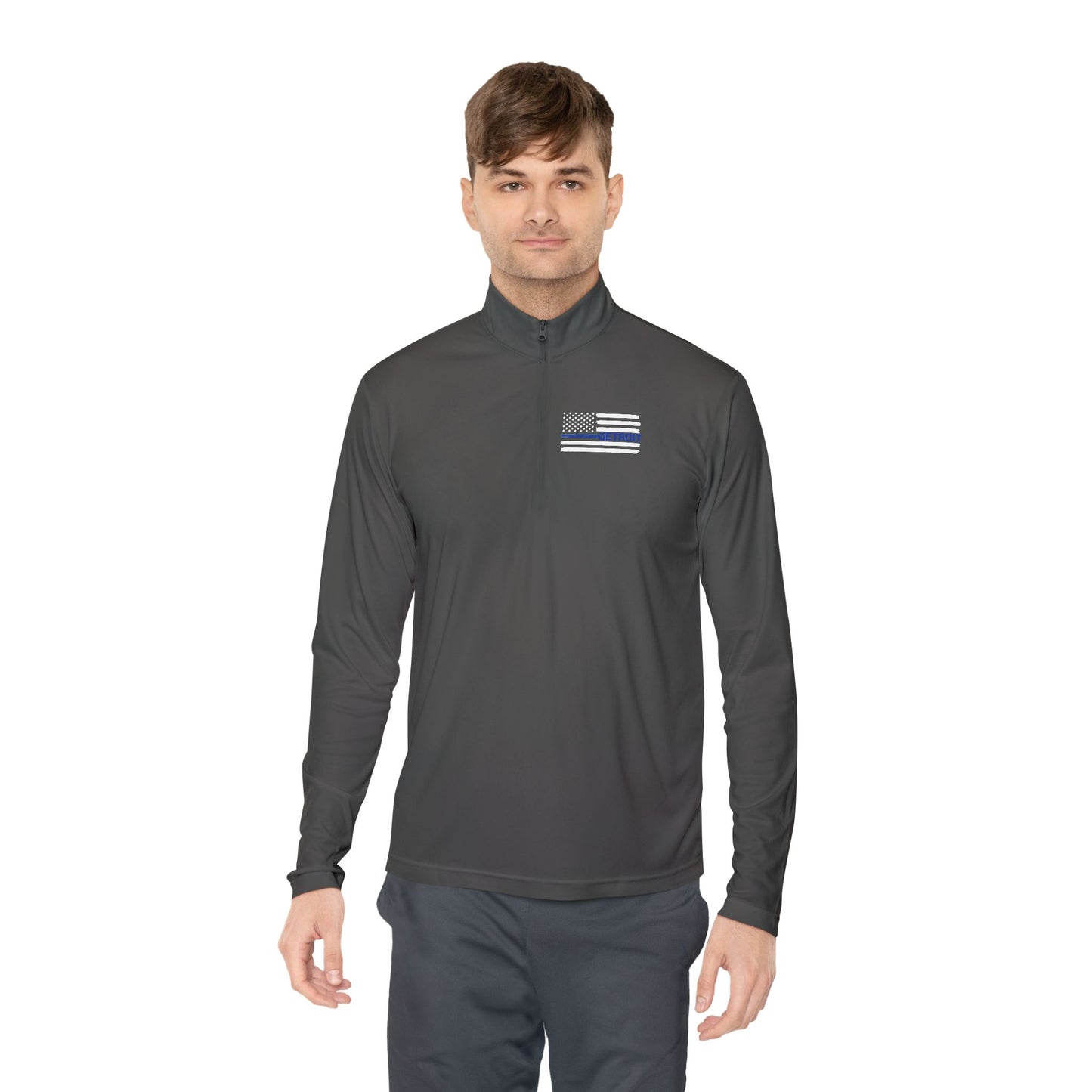 Detroit Blue Line Quarter-Zip Pullover Detroit Blue Line