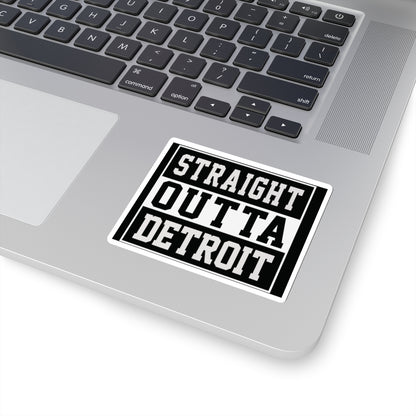 Detroit Kiss-Cut Stickers, Straight Outta Motown Decals, Various Sizes