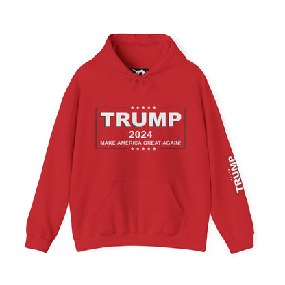 Trump 2024 President Logo Hoodie Sweatshirt, Political Gift, Conservative