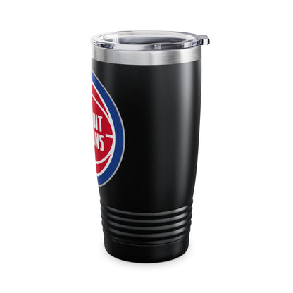 Detroit Pistons Logo Ringneck Tumbler, 20oz - NBA Sports Fan Gift Cup,