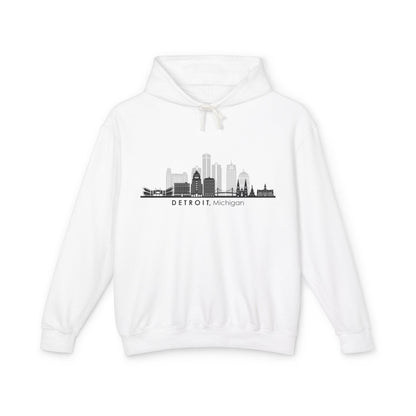 Detroit City Skyline Lightweight Hoodie