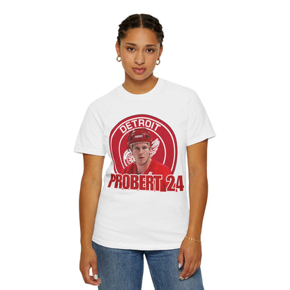 Bob Probert Detroit Red Wings #24 Unisex Garment-Dyed T-shirt, Vintage Hockey