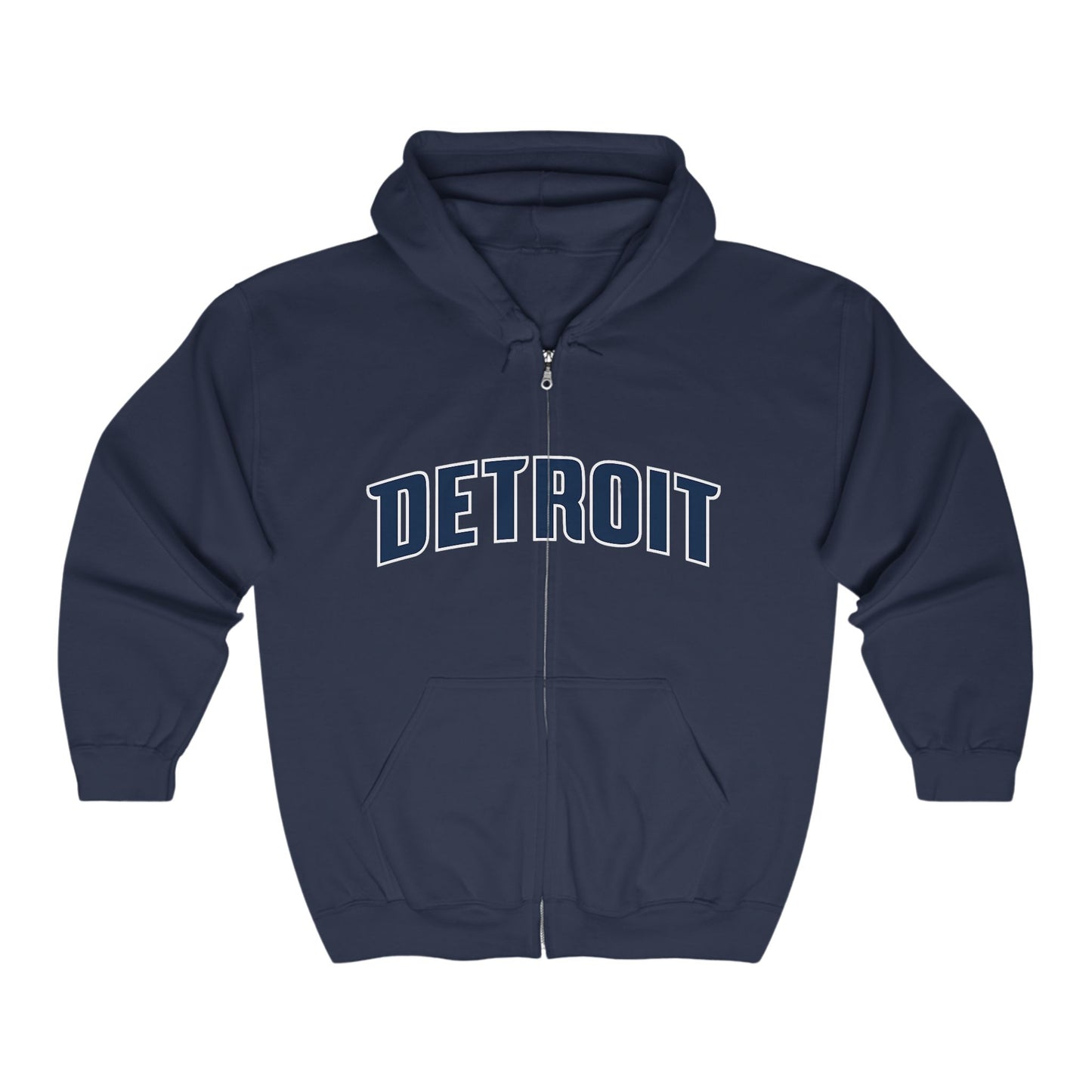 Detroit Pistons Zip Hoodie, Basketball Team Sweatshirt, Sports Fan Apparel, Full