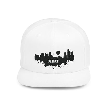 Detroit Skyline Snapback Cap Detroit Skyline Stitched embroidered