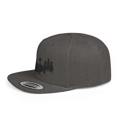 Detroit Skyline Snapback Cap Detroit Skyline Stitched embroidered