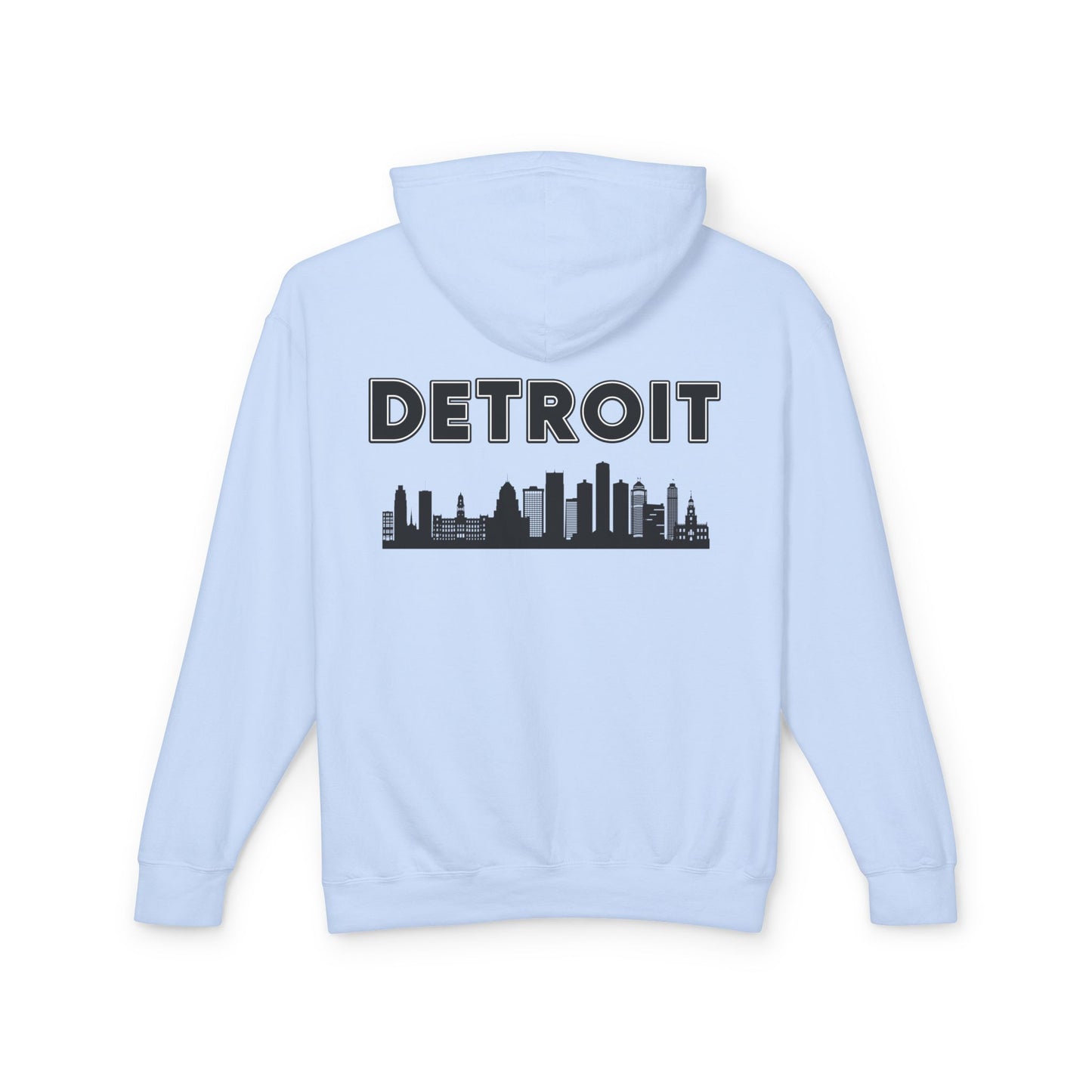 Detroit Style Lightweight Hoodie, Motor City Fashion Sweatshirt, Michigan Urban