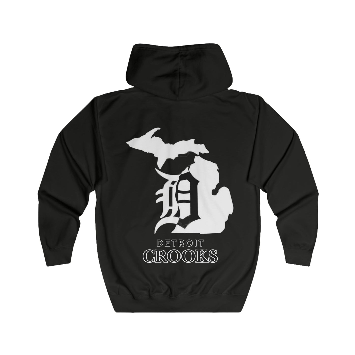 Detroit Unisex Full Zip Hoodie by Detroit Crooks