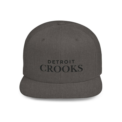 Flat Bill Snapback Detroit Crooks Brand