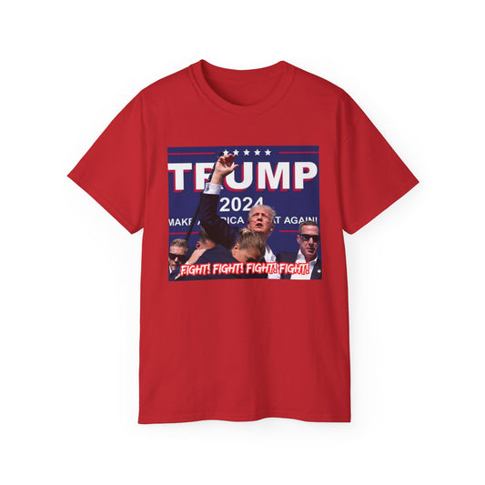 Trump Fight Fight Fight 2024 Unisex Ultra Cotton Tee