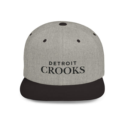 Flat Bill Snapback Detroit Crooks Brand