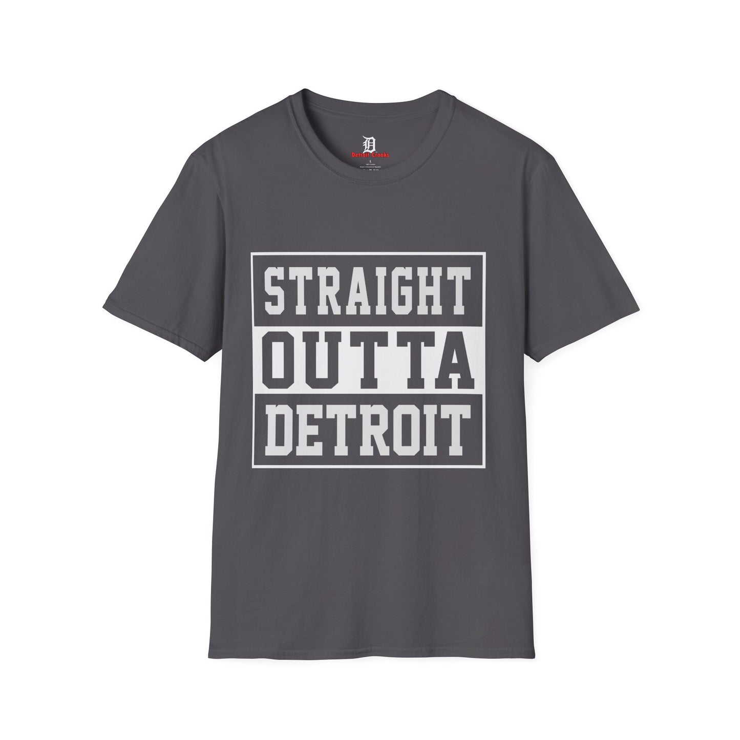 Straight outta Detroit Unisex Softstyle T-Shirt