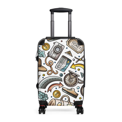 Vintage Travel Suitcase, Retro Style Luggage for Traveling, Modern Design