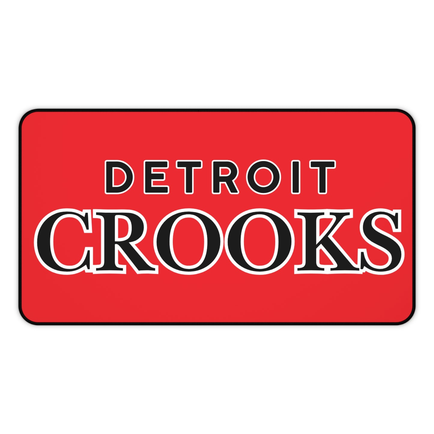 Detroit Crooks Design Desk Mat - Unique Gaming Mouse Pad, Cool Desk Accessory,